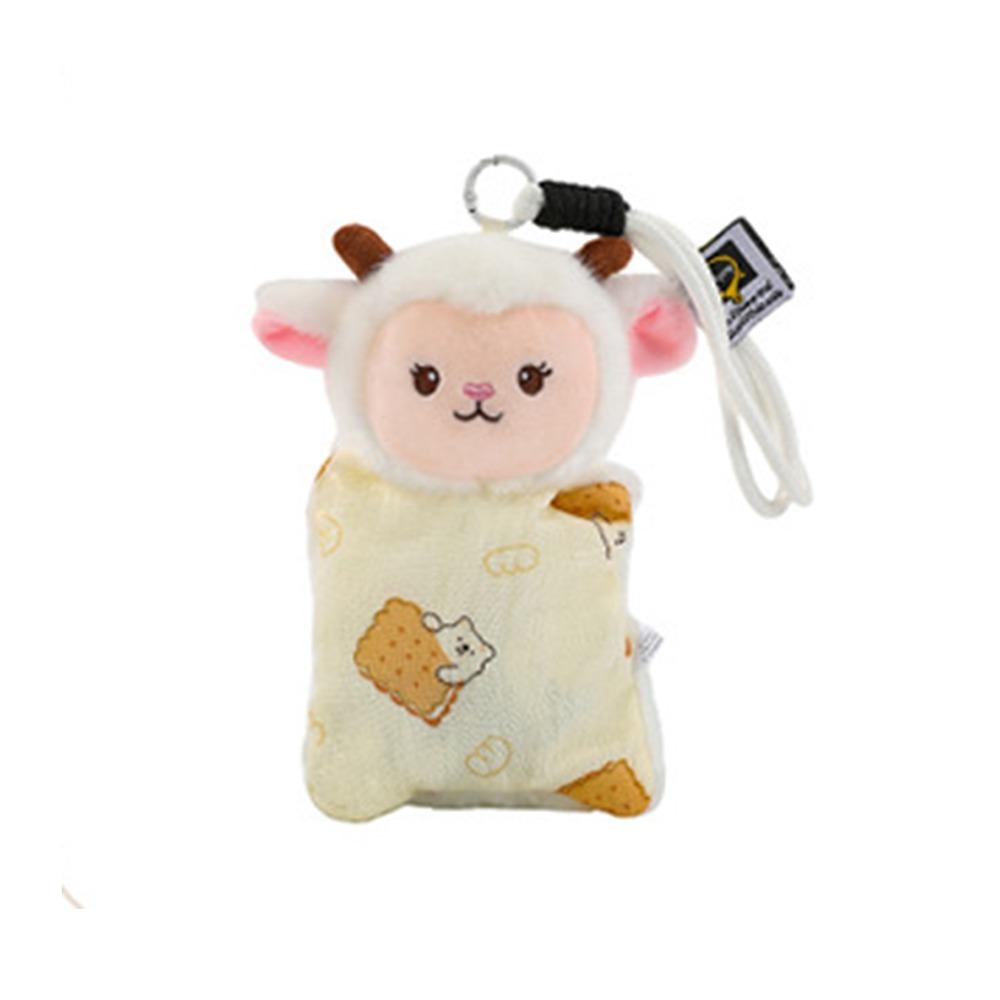 

Fluffy Texture Decompression Bean Bag Doll Kawaii Cartoon Hanging Plush Toy Sofa Decor Sheep 18cm