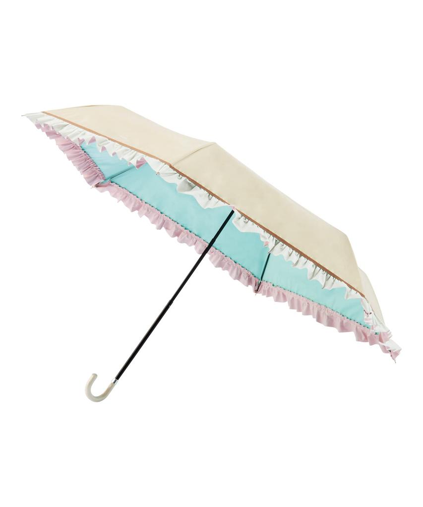 Estaa MOONBAT Premium Parasol Rain or Decorative Folding Beige Light-Blocking, Heat-Blocking, UV-Blocking (For Shine), 50cm, Women's Umbrella,