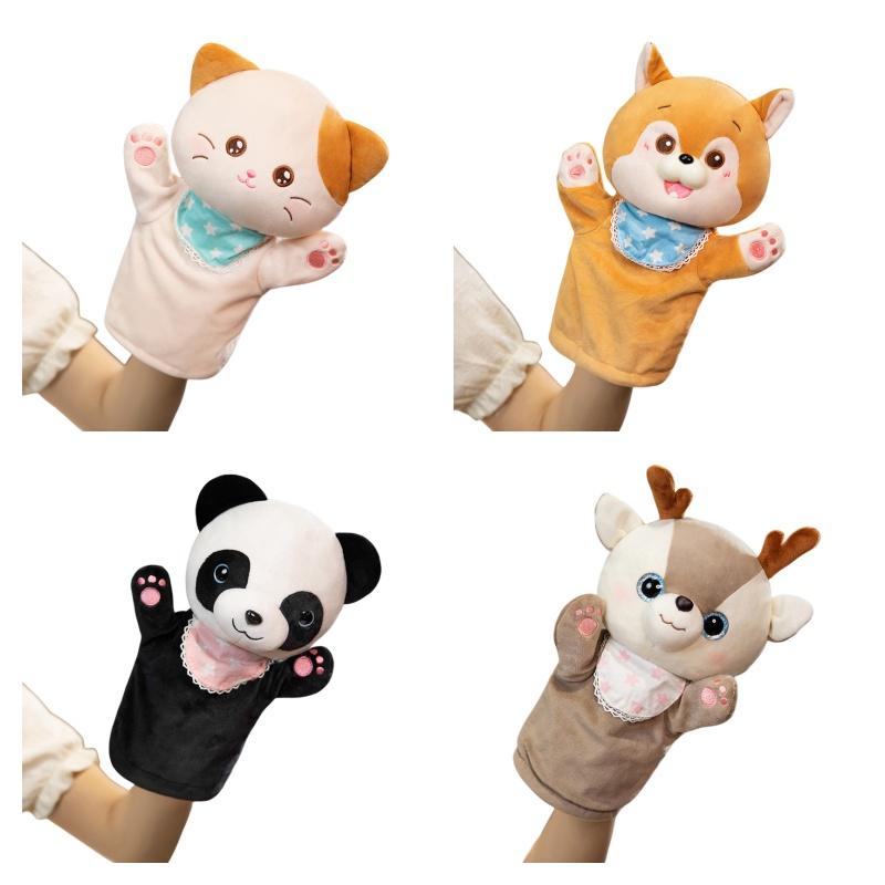 Cute Animal Finger Puppets For Kindergarten Performances Interactive Plush Toys For Parent-child Bonding