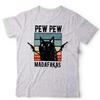 Pew Pew Madafakas Tshirt Unisex Kids NEW Funny Cat Lover Retro Vintage