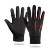 New Autumn and Winter Gloves for Men All Fingers Plus Velvet  Cold and Warm Outdoor Sports  Cycling  Driving Touch Screen Arrow Hand