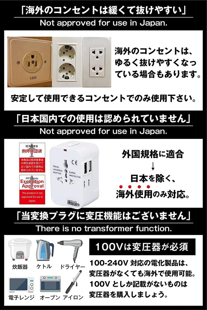 IHouse all Overseas Conversion Plug Outlet Conversion Plug Multi Conversion Plug 2U SB Port Celosvětově kompatibilní Ministerstvo obchodu a průmyslu