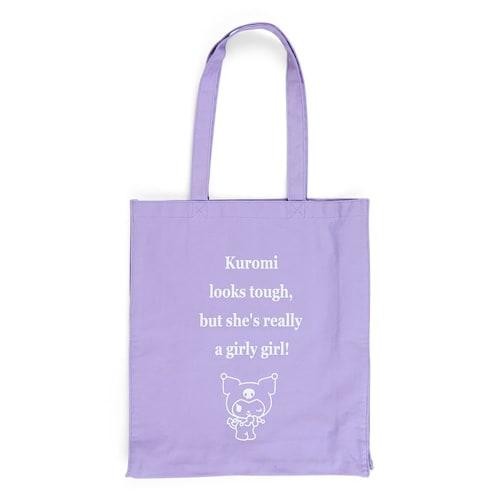Sanrio (SANRIO) Sanrio Kuromi Cotton Tote Bag Handbag Kuromi-chan Kuromi 40ÁE6ÁE0cm Character SANRIO 102032