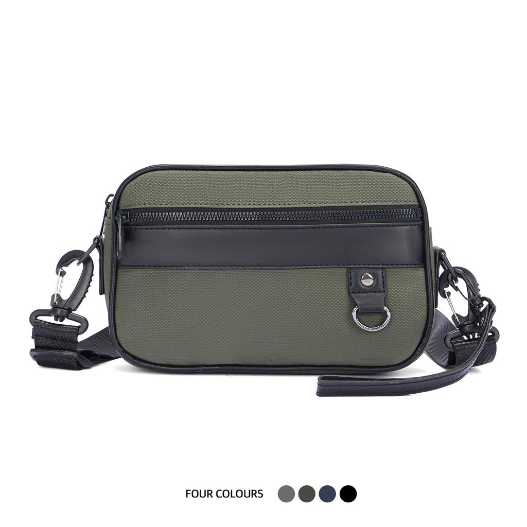 Herren Schultertasche Große Kapazität Multifunktional Einfarbig Crossbody Tasche