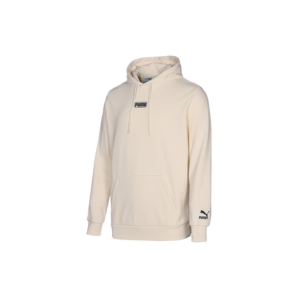 PUMA Sweatshirts Unisex Ecru Hooded Moderate Regular 536770-88