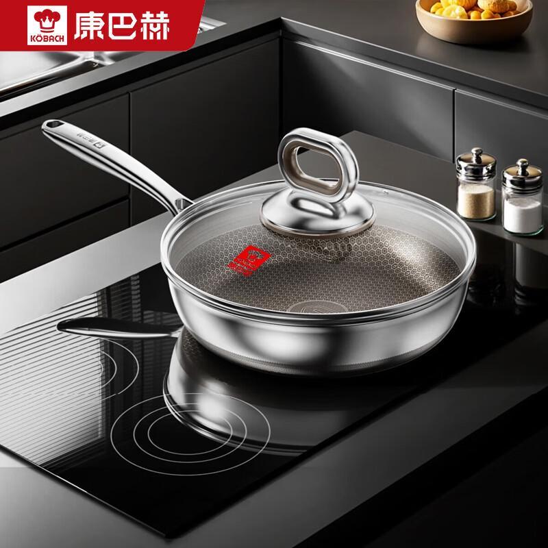 KOBACH Titanium Non-Stick Frying Pan with Lid