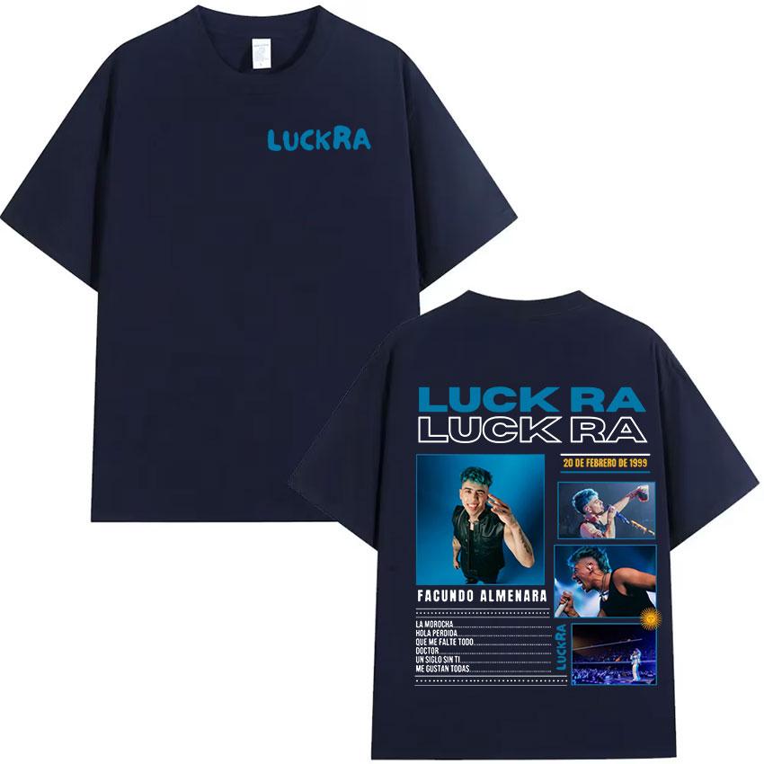 Rapper Luck Ra FACUNDO ALMENARA Album 2025 Graphic T Shirts Hip Hop Fashion Cotton Short Sleeve T-shirt Unisex Streetwear