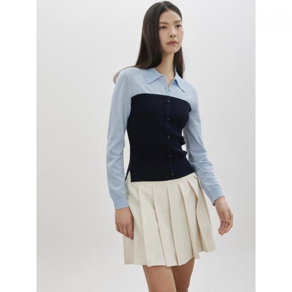 Layered Bustier Color Pullover C261ksk002
