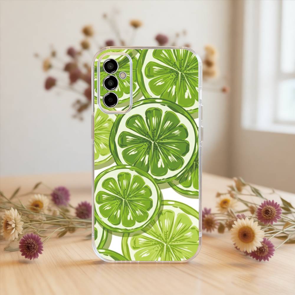 Lemon Phone Case For SamsungA10,12,20,21S,30,31,40,50,51,52,70,71 Transparent Cover