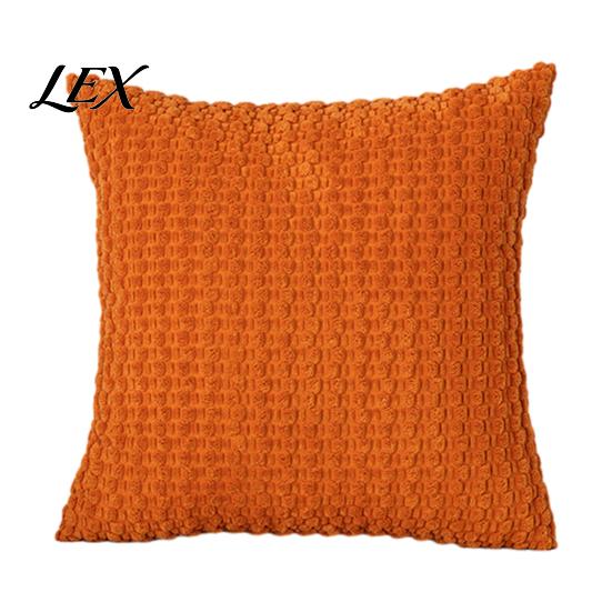 Unique Texture Cushion Cover Solid Color Bubble Pillow Cover, Soft Breathable Throw Case, Modern Minimalist Home Bedroom Pillowcase Decor, Farmhouse
