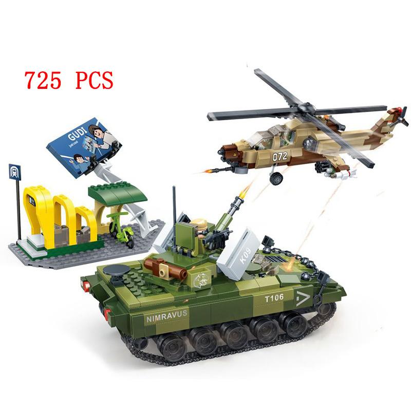 Ww2 Military Vehicle Germany Us Tanks Machine Truck Army Car Moto Building Blocks Bricks World War 2 Wwii Motorcycle Technique