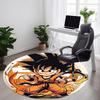 1pc Goku Saiyan Office Round Area Rug, Indoor Mat Suitable For Office, Under Office Chairs Bedroom Living Room Home Decor, Room Deco