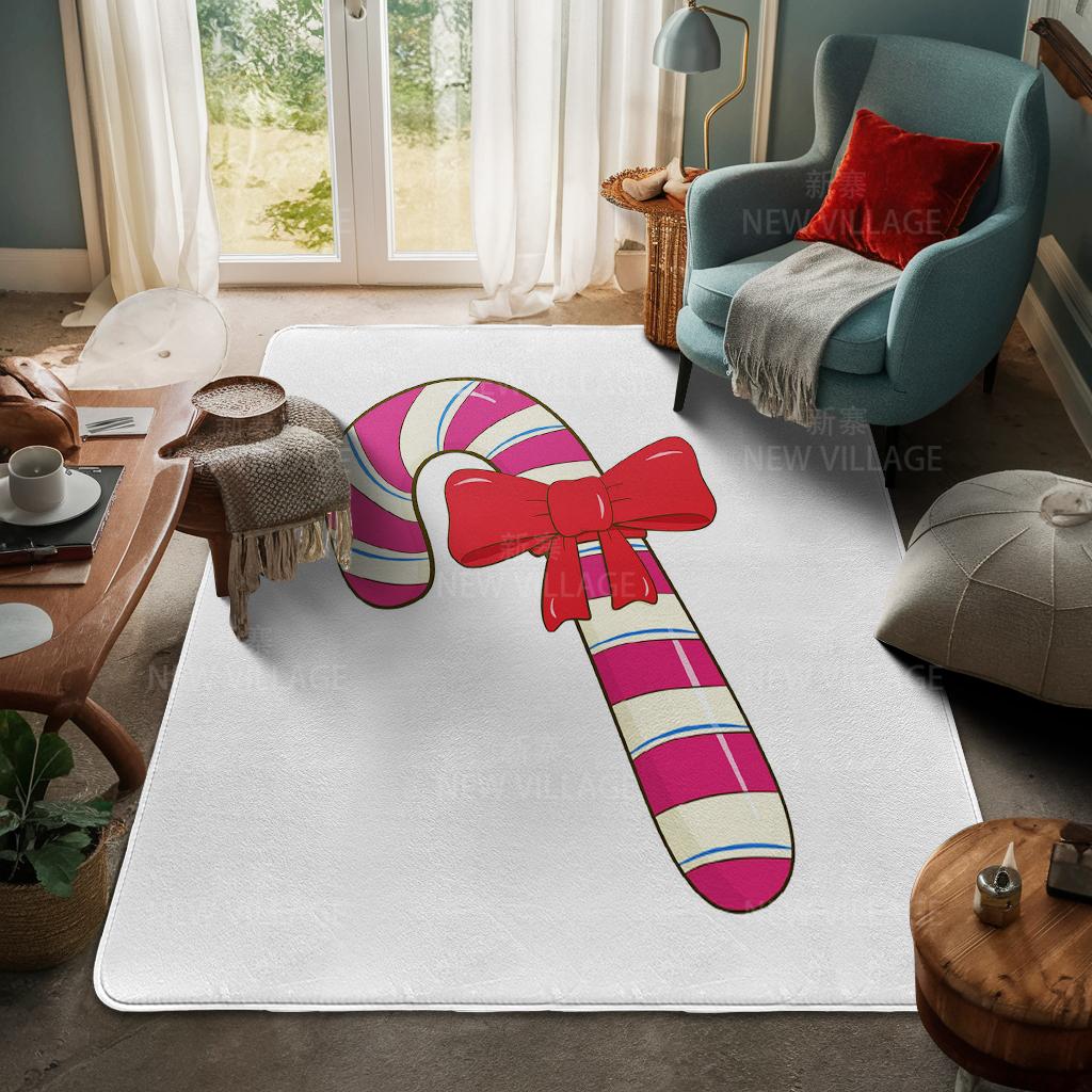 House Entrance Carpet Home Door Mat Living Room Bath Foot Bathroom Non-slip Water Absorption Rugs Bath Merry Christmas Winter