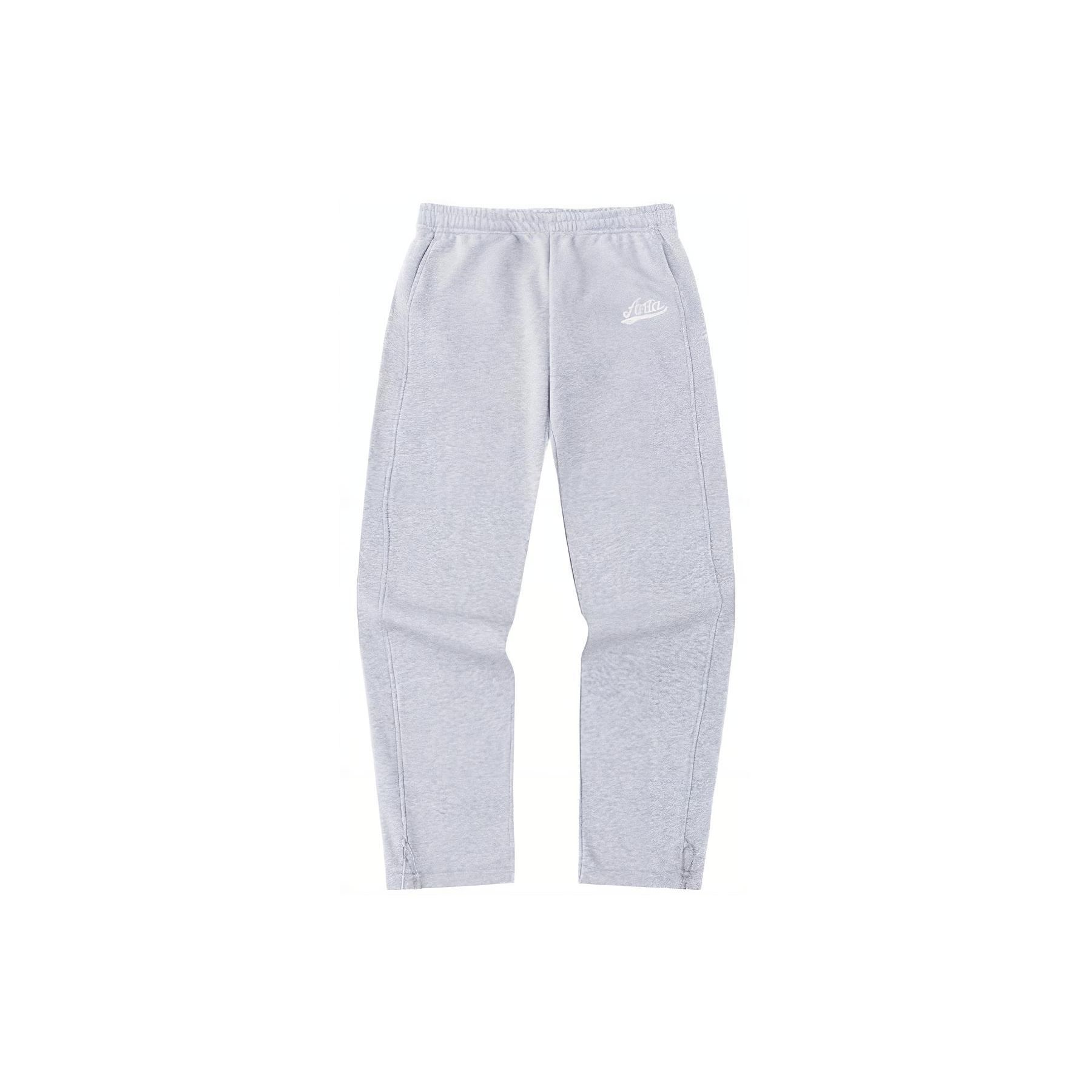 

Anta Повседневные однотонные прямые брюки со средней талией, мужские низы, серые 152348321-1 2XL