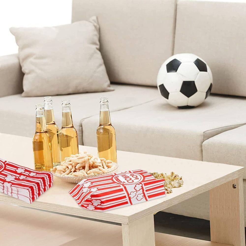 Tear Resistance for Party Cinema Potato Chips Boxs Popcorn Sleeve Popcorn Bags Popcorn Container