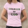 Glaube Jeusus Is King Christ Soldier Army God Damen T-Shirt Tailiert Baumwolle