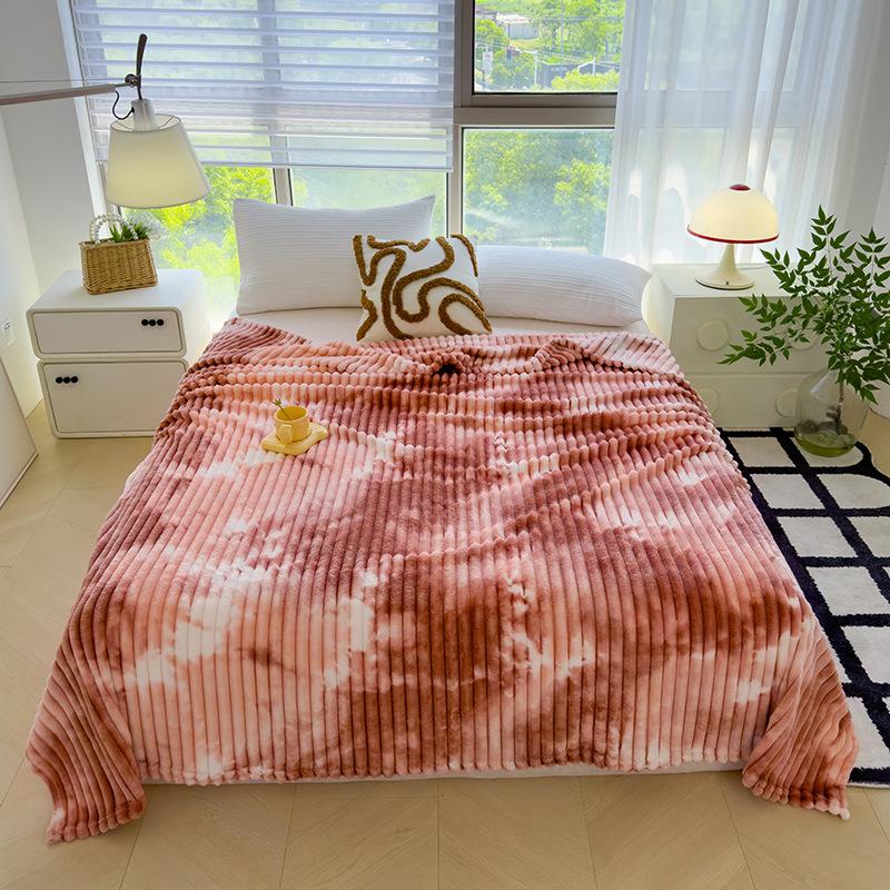 Marble Pattern Printed Falai Fluff Blanket Multifunctional Office Nap Cover Blanket Air Conditioning Blanket