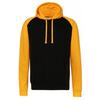 Awdis Just Hoods Adults Uniszex kéttónusú kapucnis baseball pulóver/pulóver