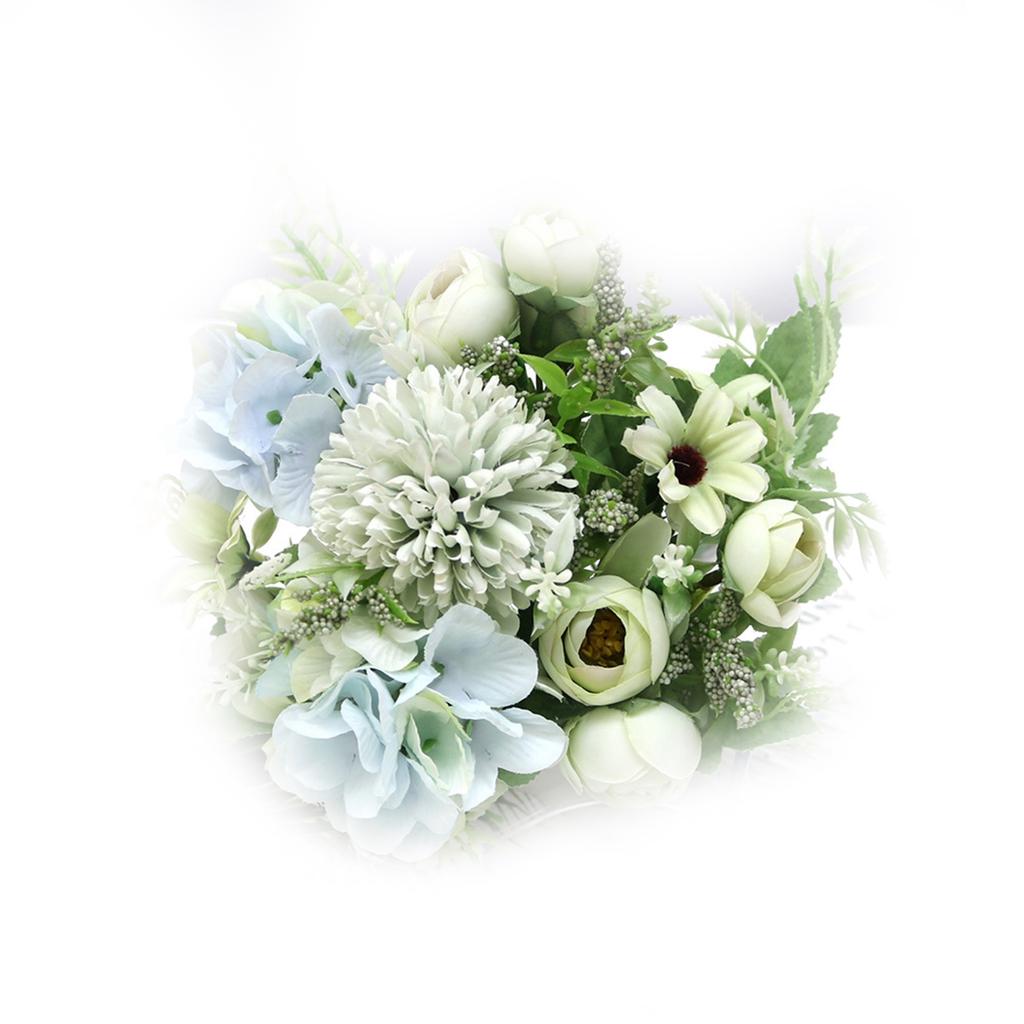 Fake Flower Ball Vivid Details Long Lasting Silk Simulation Flower Ball Arrangement Bouquet for