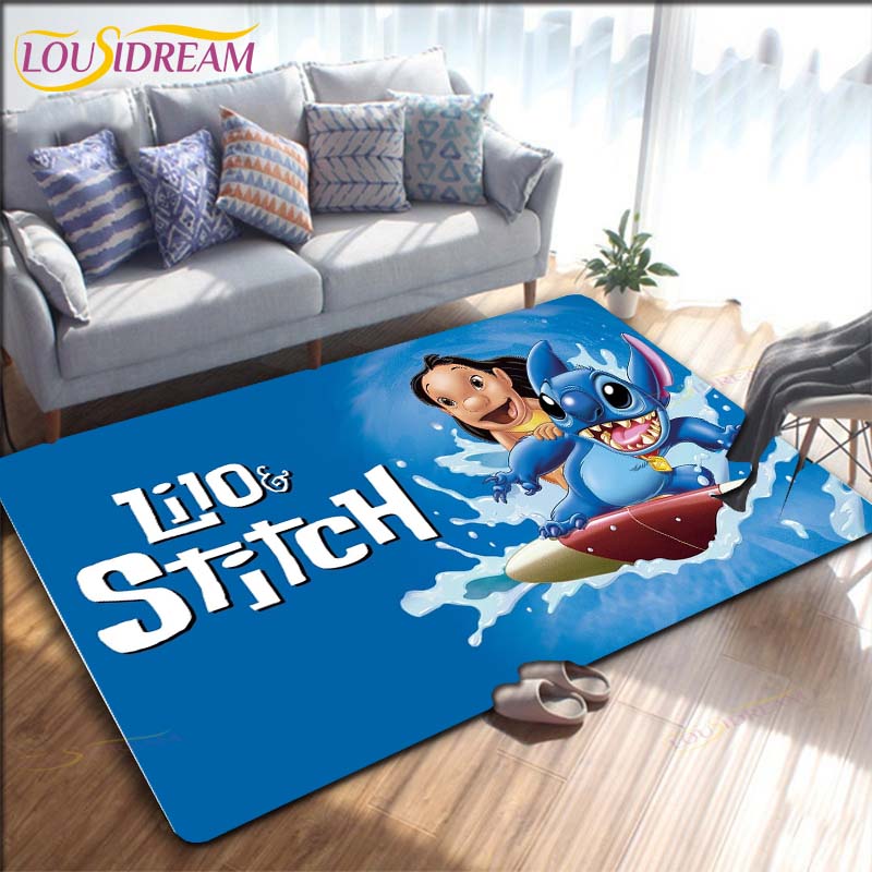 Cartoon Anime Stitch dywan do salonu rysunek sypialnia maty podłogowe dywan do zabawy dla dzieci kuchnia łazienka mata antypoślizgowa!