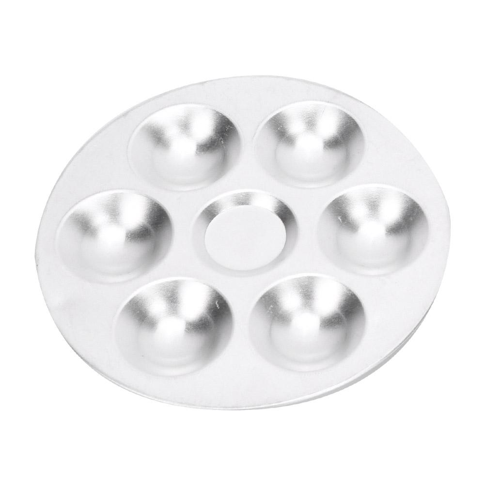 4PCS Aluminum Palette 6 holes   10 holes Painting Tray for Chinese Painting Acrylic Gouache Watercolor Paint