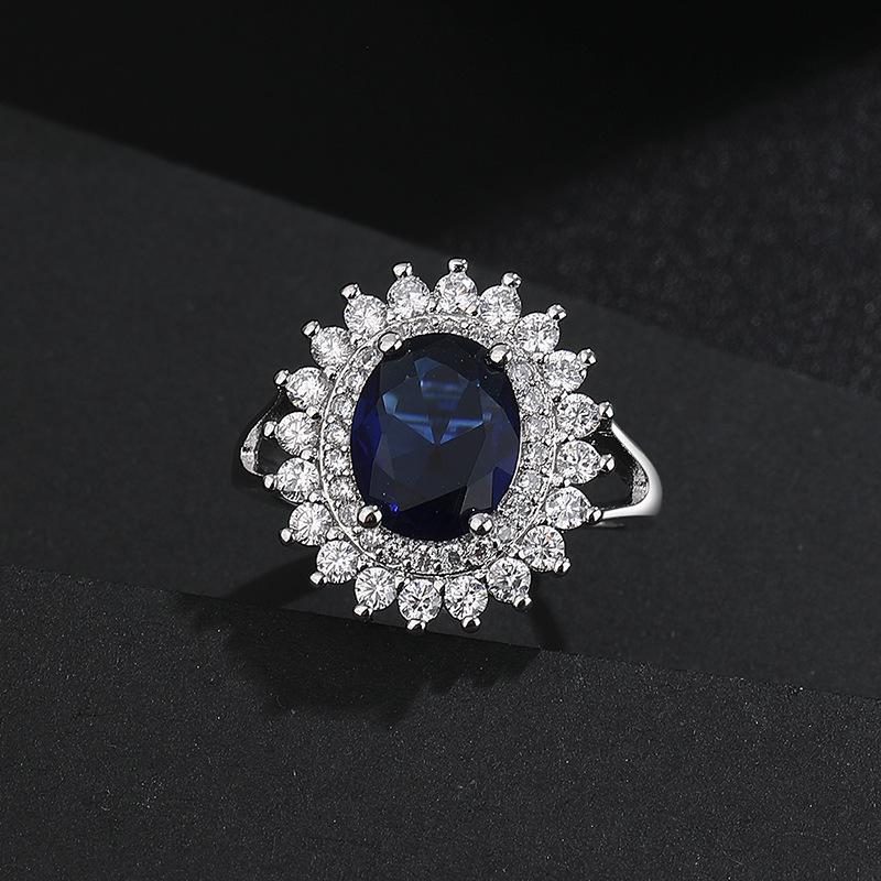 Eleganter ovaler Zirkonring für Damen - Stilvolles und trendiges Design