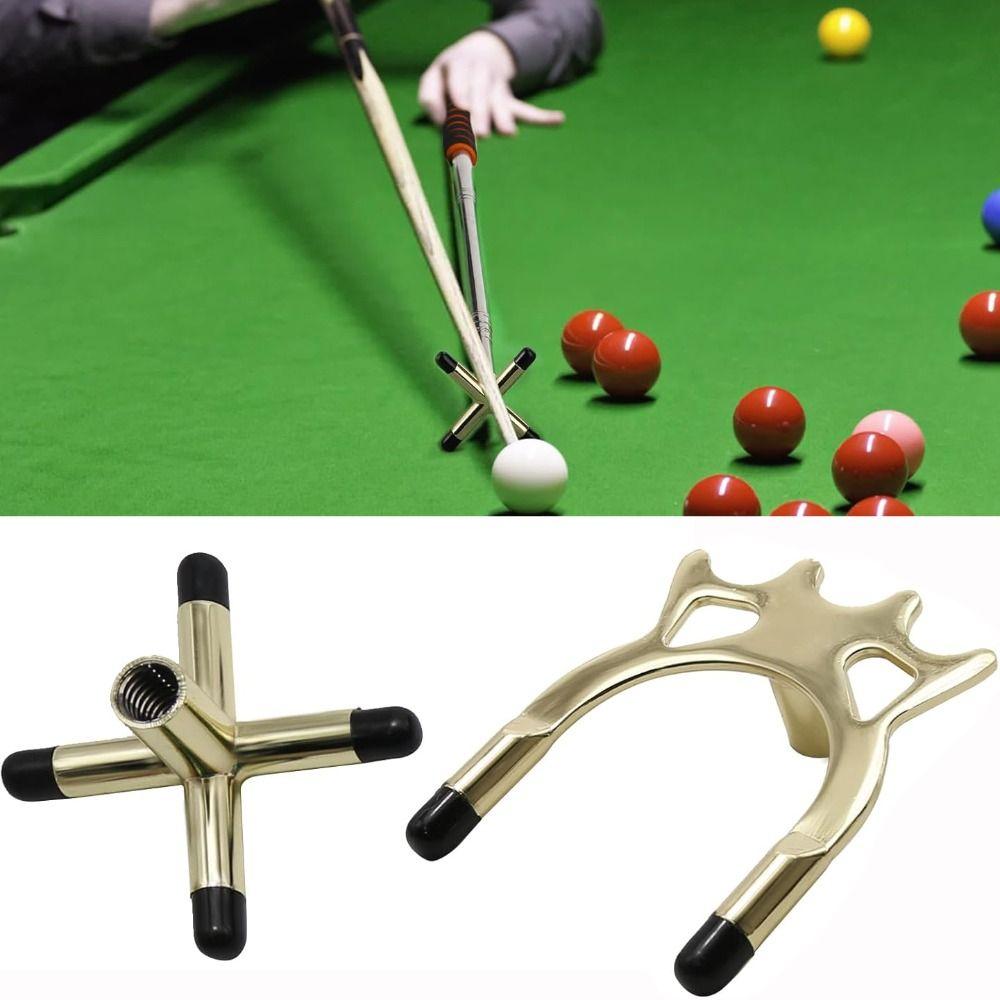 Portable Snooker Bridge Head Metal High Low Fork Crosshead Professional Billiard Accessories
