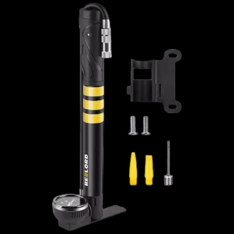 Portable Mini Air Pump with Foot Pedal and Pressure Gauge 14.5x10.5x20