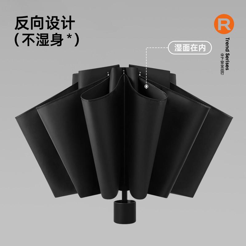 Umbrella large folding umbrella weather and rain parasol women's enlarged thickened reinforced vinyl sun umbrella hot-selling umbrella