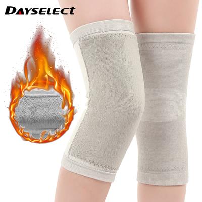 1 Paar Winter Dickes Fleece Knieschoner Plus Samt Warme Kniebandage Laufen Radfahren Fitnessstudio Elastische Sport Knieorthese Stütze Schutz