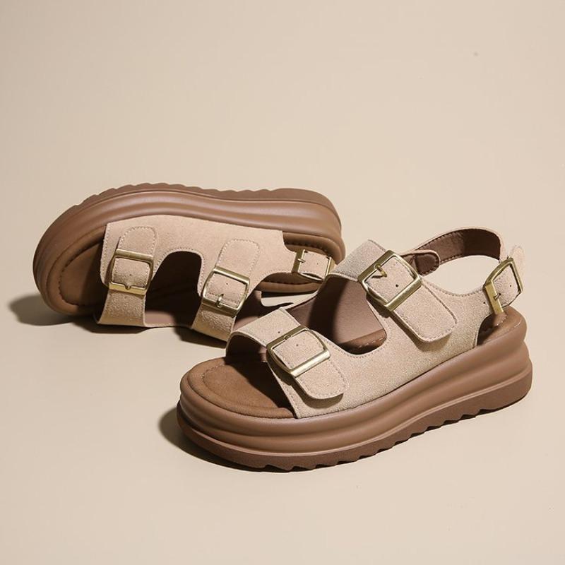 New Thick-soled Beach Shoes Versatile Velcro Sports Sandals