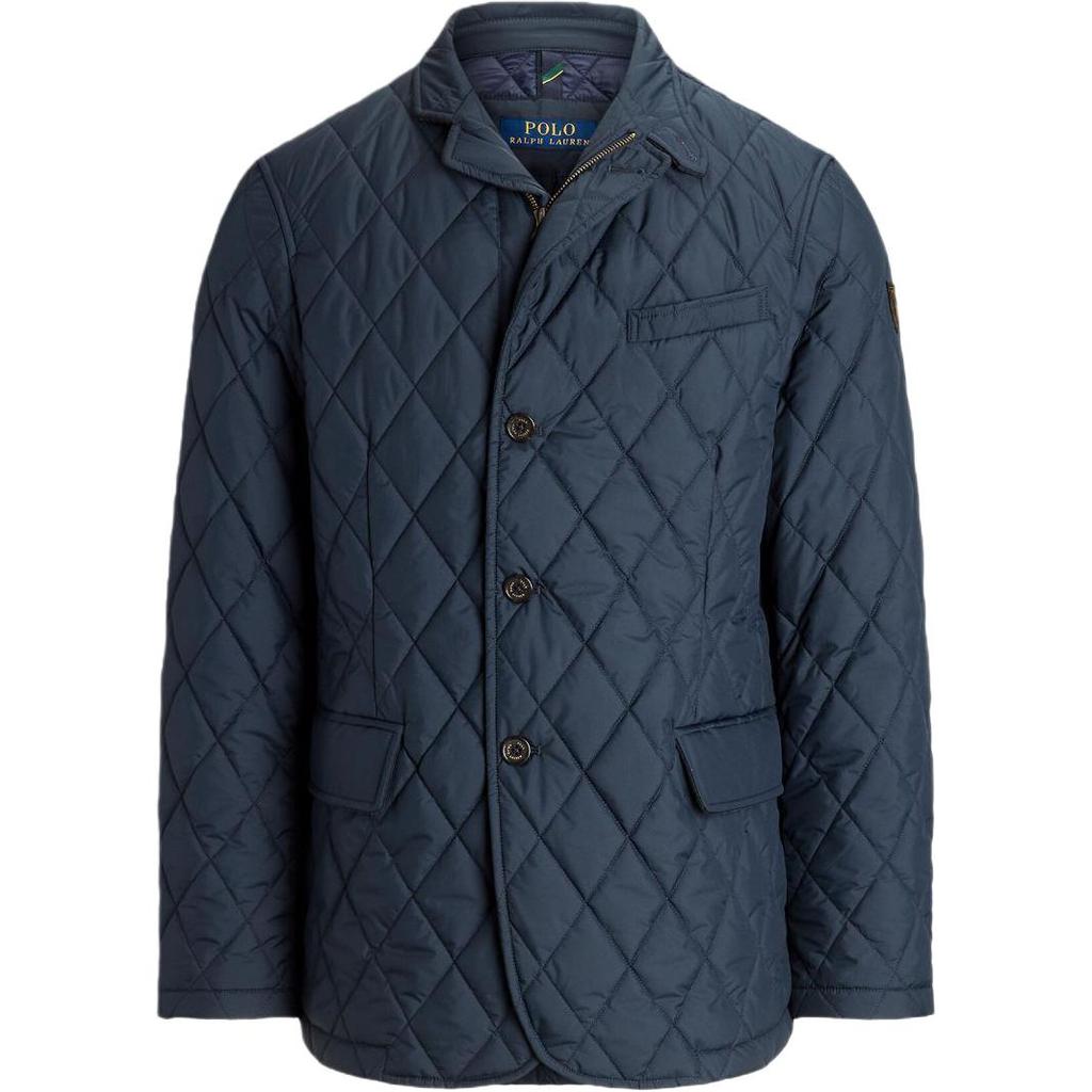 Polo Ralph Lauren Solid Color Long Sleeve Quilted Zip Collar Jacket Men Jackets Blue 710938508-001