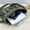 Youth Large Capacity Crossbody Bag, Letter Solid Color Shoulder Bag, Large Capacity Tote Bag, Student School Bag