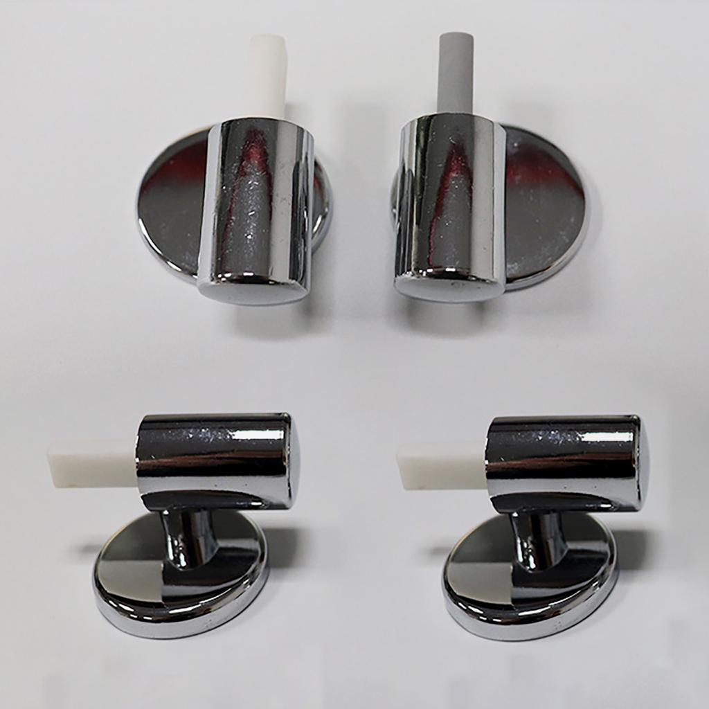 Slow Close Toilet Seat Hinge Replacement Set Soft Landing Toilet Component Toilet Seat Hinges for Home or Commercial Use