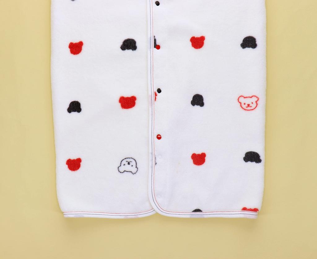 Akachan no Shiro Jahre Hergestellt in Japan Zwei-Wege-Schlafanzug, 0-2 Jahre alt, Dreifarbig,