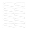 10Pcs Hearing Aid Tube R Type Replacement BTE Earmold Hearing Aid Tubes for Most Hearing Aids