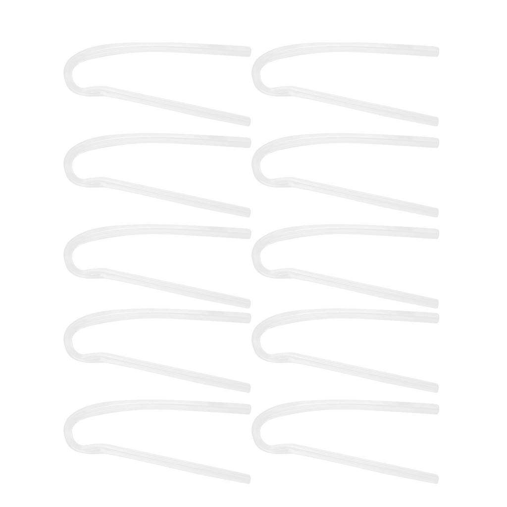 10Pcs Hearing Aid Tube R Type Replacement BTE Earmold Hearing Aid Tubes for Most Hearing Aids