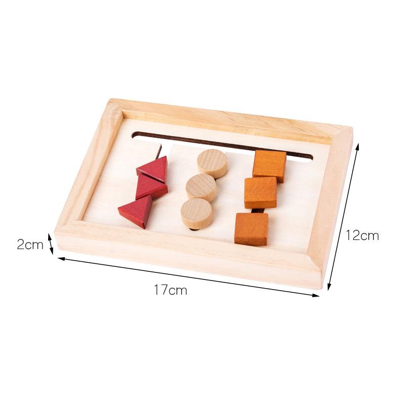 Educational Montessori Wooden Toys For Kids Colors And Fruits Double Sided Match Game Logical Reason Train Early Education Toy