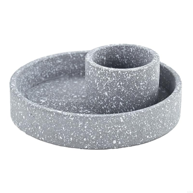 62KD Meditation Smudge Bowl Plate Incenses Holder with Ashes Cather Meditating Supplies Yoga Meditation Home Decor