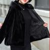 Faux Fur Coat Winter Female Mink Velvet Jacket High Quality Outwear Hooded Mink Coat Cotton-Padded Jacket Women