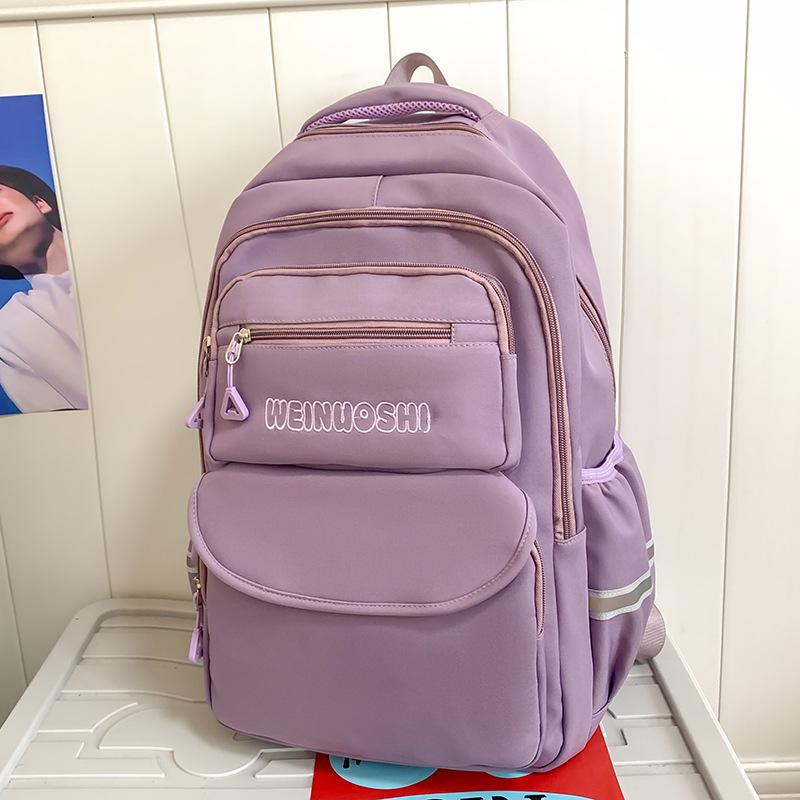 Dětský školní batoh pro žáky základní školy, velkokapacitní, pro dívky, pro žáky nižší střední školy, batoh s nápisem