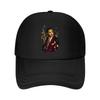 Vintage Jazz GentleUnisex Portrait Revi Mesh Baseball Cap Polyester Forward Observations Hat Adjustable Golf Hat Summer