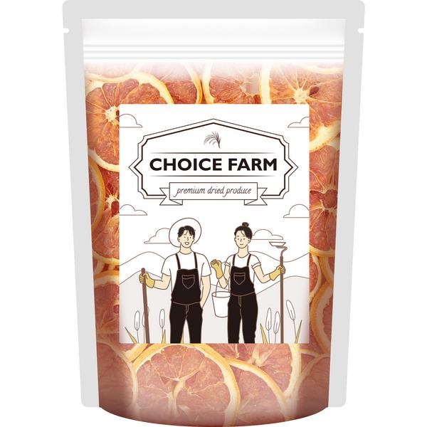 Choice Farm сушеный грейпфрут ломтик премиум, 100 г, 1 шт, корейские орехи