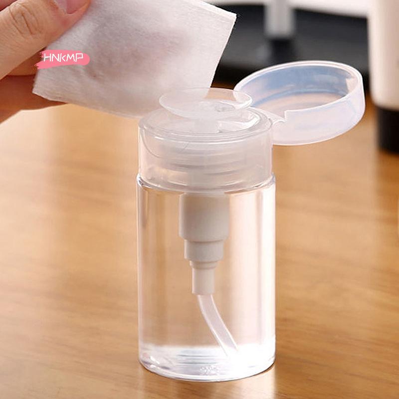 Refillable Empty Press Pump Bottle 100/150/200/300ml Dispenser Liquid Container for Remover Cleaner Polish Makeup Manicure Tool