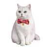 Kitten Collar Adjustable Safety Buckle Lovely Printed Bow Charm Dress Up Neck Jewelry Pet