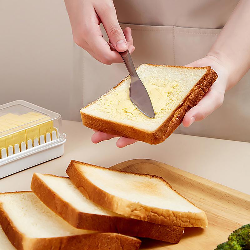 Covered Butter Cutting Storage Box Refrigerator Cheese Cheese Baking Storage Tools Butter Cutting Eco-Friendly Home Accessories