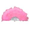 Vintage Feather Folding Fan Dance Stage Performance Hand Held Fan Portable Decoration Fan Wedding Costume Party Accessories
