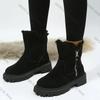 Fashion Thick Plush Snow Boots Women Faux Suede Non-slip Winter Boots Woman Keep Warm Cotton Padded Shoes Platform Ankle Booties 2025