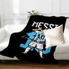 Coperta Stampata Lionel Messi - Morbida e Confortevole, per Camera da Letto, Viaggio, Divano, Decorazione Casa - Regalo di Compleanno Natale per Amico