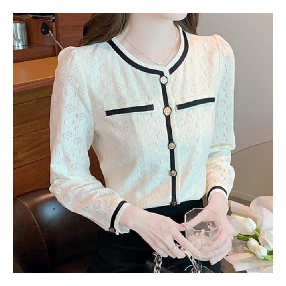 Navava Women S Vintage Embroidered Long Sleeve blouSe Cardigan Nb1950